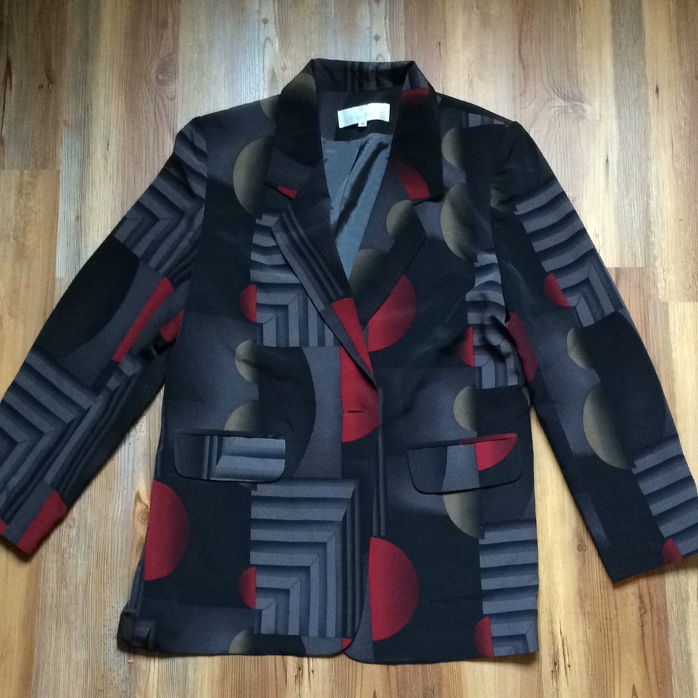 Art Deco pattern suit jacket